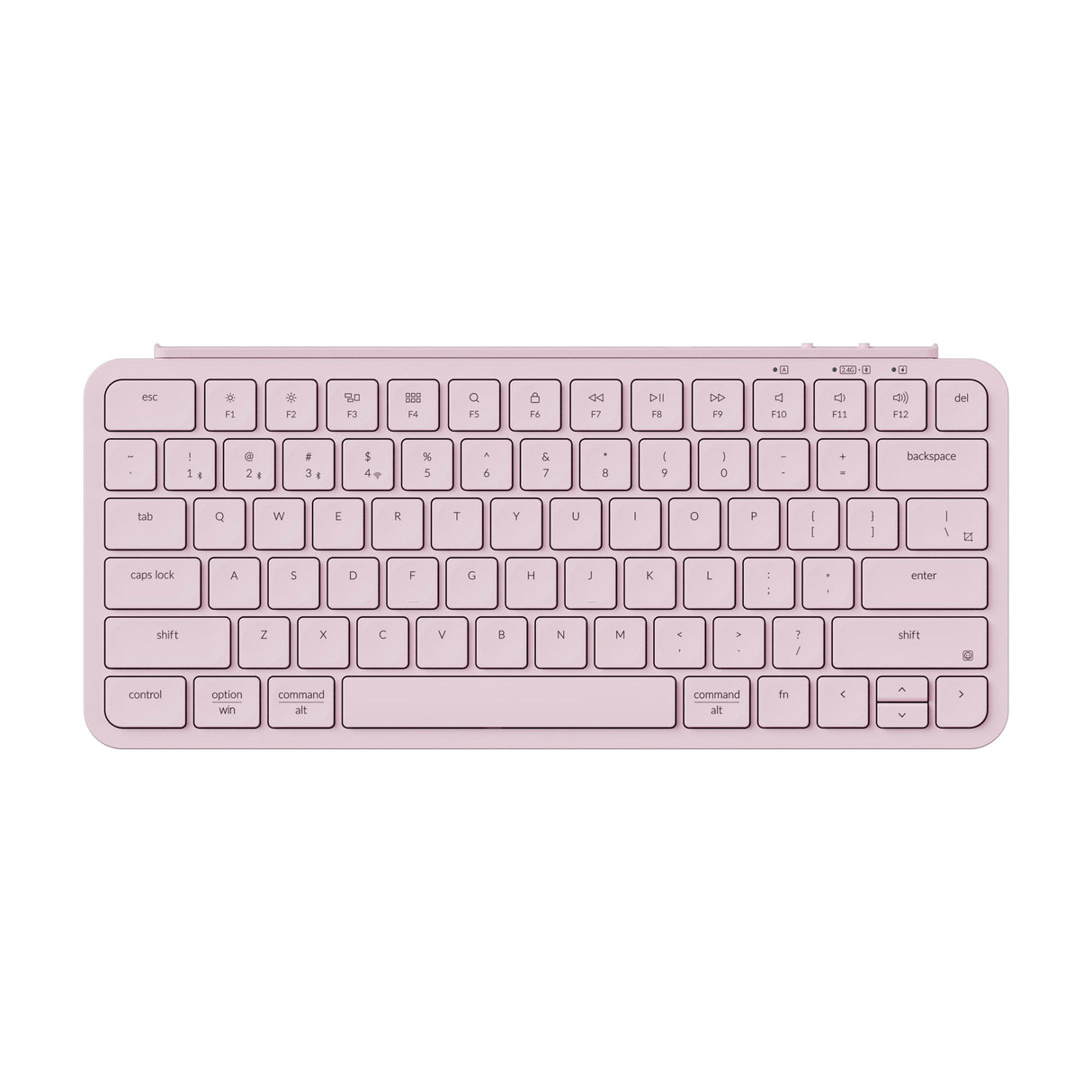 Keychron B1 Pro Ultra Slim Wireless Keyboards 75 Percent Layout for Mac Windows and Android Blossom Pink