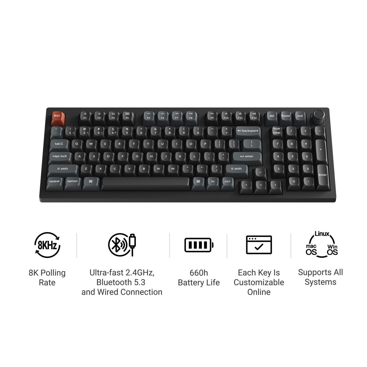 Keychron V5 Ultra 8K Wireless Custom Mechanical Keyboard