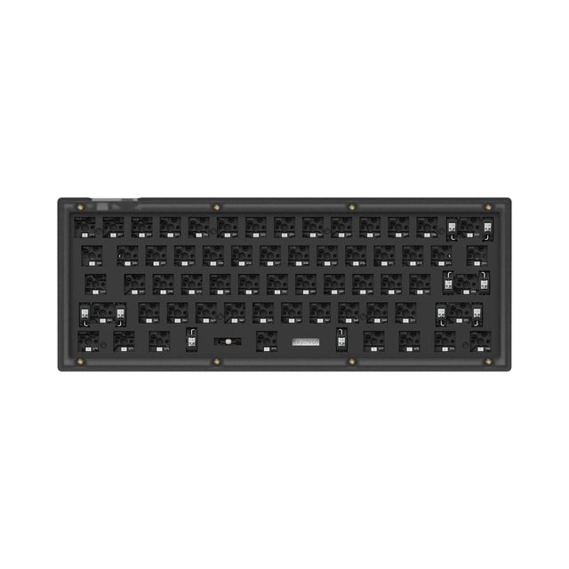 Keychron V4 QMK VIA custom mechanical keyboard 60 percent layout frosted black for Mac Windows iOS RGB backlight hot swappable barebone