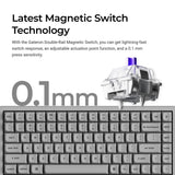Keychron K2 HE Wireless Magnetic Switch Custom Keyboard - Concrete Edition