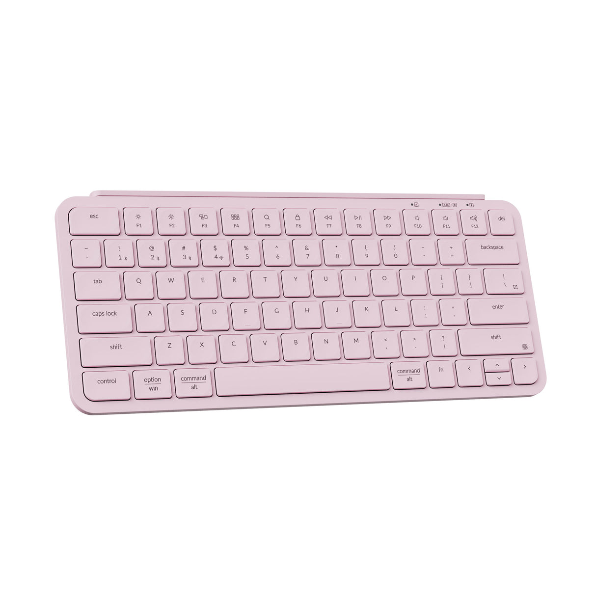 Keychron B1 Pro Ultra Slim Wireless Keyboards 75 Percent Layout for Mac Windows and Android Blossom Pink