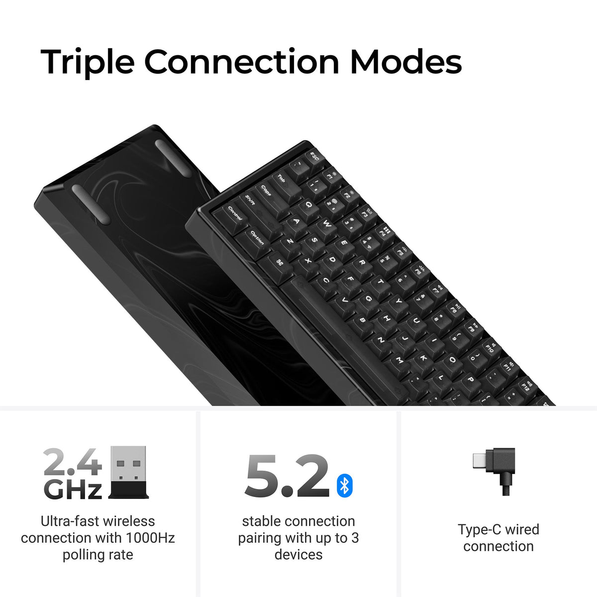 Keychron K2 HE Wireless Magnetic Switch Custom Keyboard - Resin Edition
