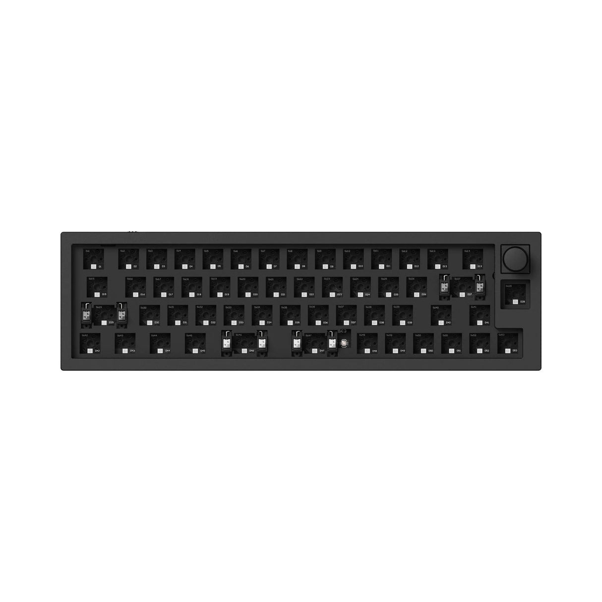 Keychron Q9 Plus QMK/VIA custom mechanical keyboard 40% layout barebone knob version