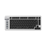 Lemokey L1 QMK VIA Wireless Custom Gaming Keyboard 75% Layout Aluminum Space Silver Barebone ISO for Windows Mac Linux