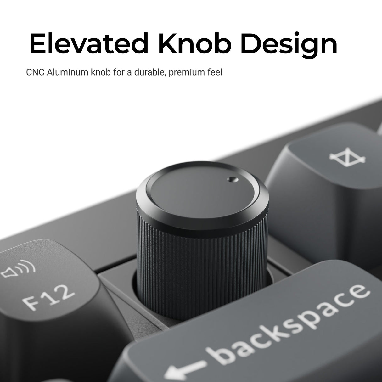 Keychron V6 Ultra 8K Wireless Custom Mechanical Keyboard Knob Design