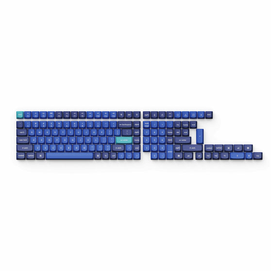 Double Shot PBT OSA Full Set Keycap Set-Light and Dark Blue