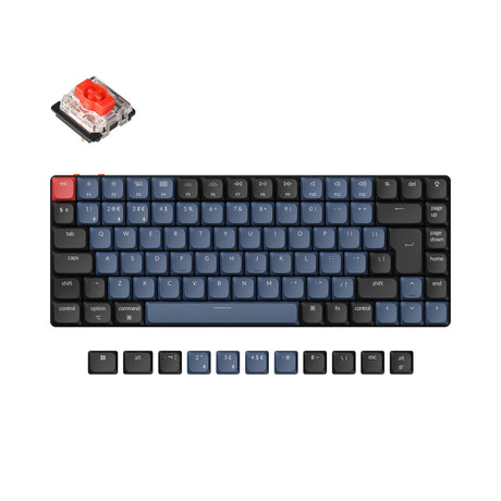 Keychron K3 Pro QMK/VIA ultra-slim custom mechanical keyboard 75 percent layout for Mac Windows Linux low-profile Gateron red ISO UK layout