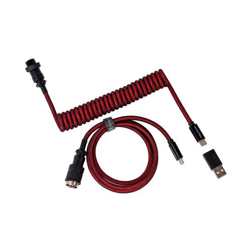 Keychron Premium Coiled Aviator Type-C Cable Red