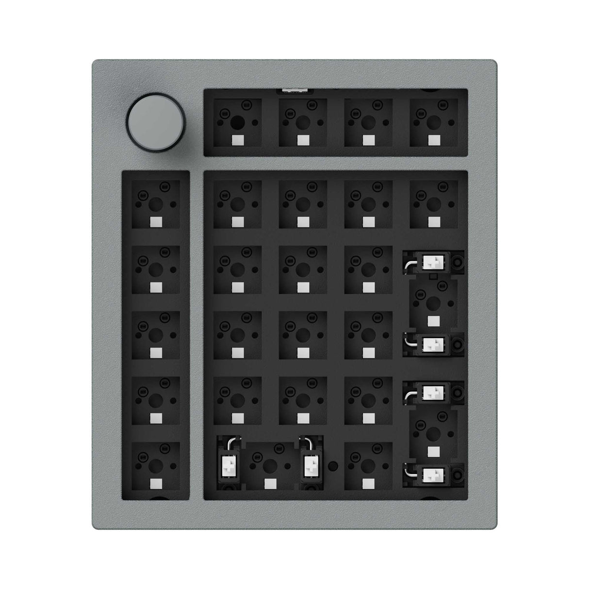Keychron Q0 Plus QMK VIA custom number pad knob full aluminum grey frame for Mac Windows RGB backlight hot swappable