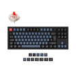 Keychron Q3 QMK VIA Custom Mechanical Keyboard Tenkeyless Full Aluminum Black Frame Knob UK ISO Layout For Mac Windows Hot Swappable Gateron G Pro Red