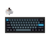 Keychron Q4 Pro QMK/VIA wireless custom mechanical keyboard 60 percent layout full aluminum black frame for Mac WIndows Linux with RGB backlight and hot-swappable K Pro switch brown
