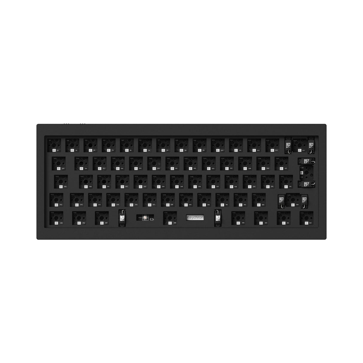 Keychron Q4 Pro QMK/VIA wireless custom mechanical keyboard 60 percent layout full aluminum black frame for Mac WIndows Linux with RGB backlight and hot-swappable barebone ISO