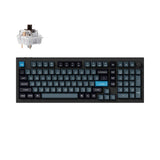 Keychron Q5 Pro QMK/VIA wireless custom mechanical keyboard 96 percent layout full aluminum black frame for Mac WIndows Linux with RGB backlight and hot-swappable K Pro switch brown
