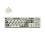 Keychron Q6 Max QMK/VIA Wireless Custom Mechanical Keyboard 100% Layout Aluminum White Fully Assembled Knob for Mac Windows Linux Gateron Jupiter Banana