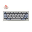 Keychron Q60 QMK VIA Custom Mechanical Keyboard HHKB Layout Gateron G Pro Switch Red