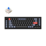 Keychron Q65 Custom Mechanical Keyboard Gateron G Pro Blue Switch Carbon Black