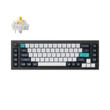 Keychron Q65 Max QMK VIA Wireless Custom Mechanical Keyboard black 65 Percent Layout for Mac Windows Linux Gateron Jupiter Banana