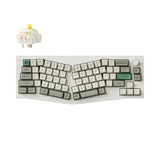 Keychron Q8 Max QMK/VIA Wireless Custom Mechanical Keyboard 65 Percent Alice Layout Aluminum White Fully Assembled Knob for Mac Windows Linux Gateron Jupiter Banana