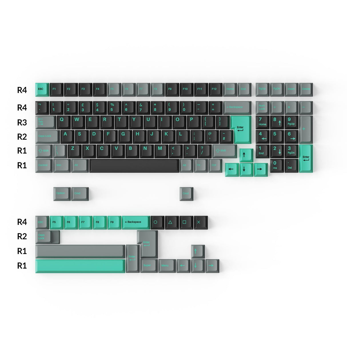 80% TKL Keyboard Custom Keycaps ( ANSI