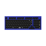 Keychron Q5 QMK VIA custom mechanical keyboard ISO layout UK DE FR IT ES Nordic 96 percent layout full aluminum frame for Mac Windows Linux barebone knob blue