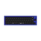 Keychron Q9 QMK/VIA custom mechanical keyboard knob version 40 percent ISO layout full aluminum body for Mac Windows Linux barebone frame blue